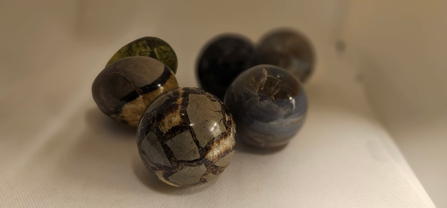 Various Stone Sphere and Egg Shapes