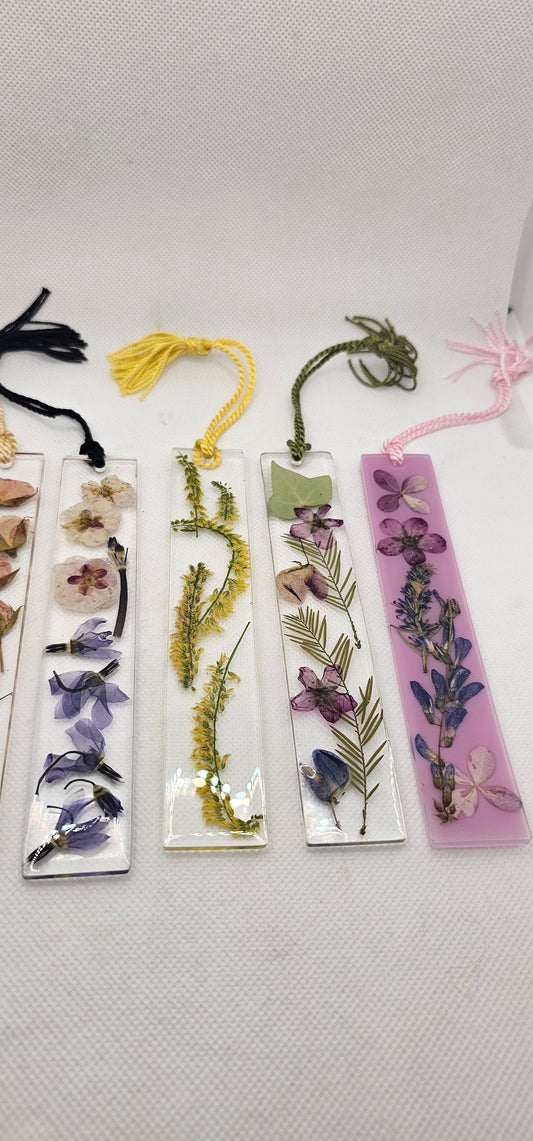 Wildflower Book Marks Made of Resin- Made in Montana