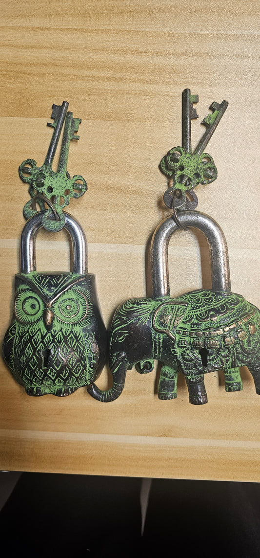 Tibetan Brass Locks with Keys