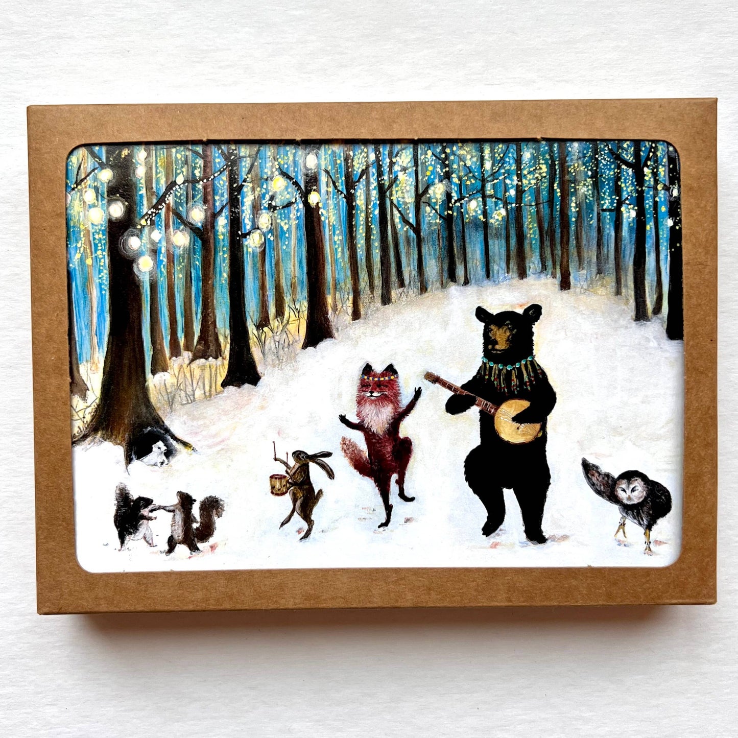 "Forest Festivities" Boxed Holiday Cards / Sets of 6 or 12: Set of 12