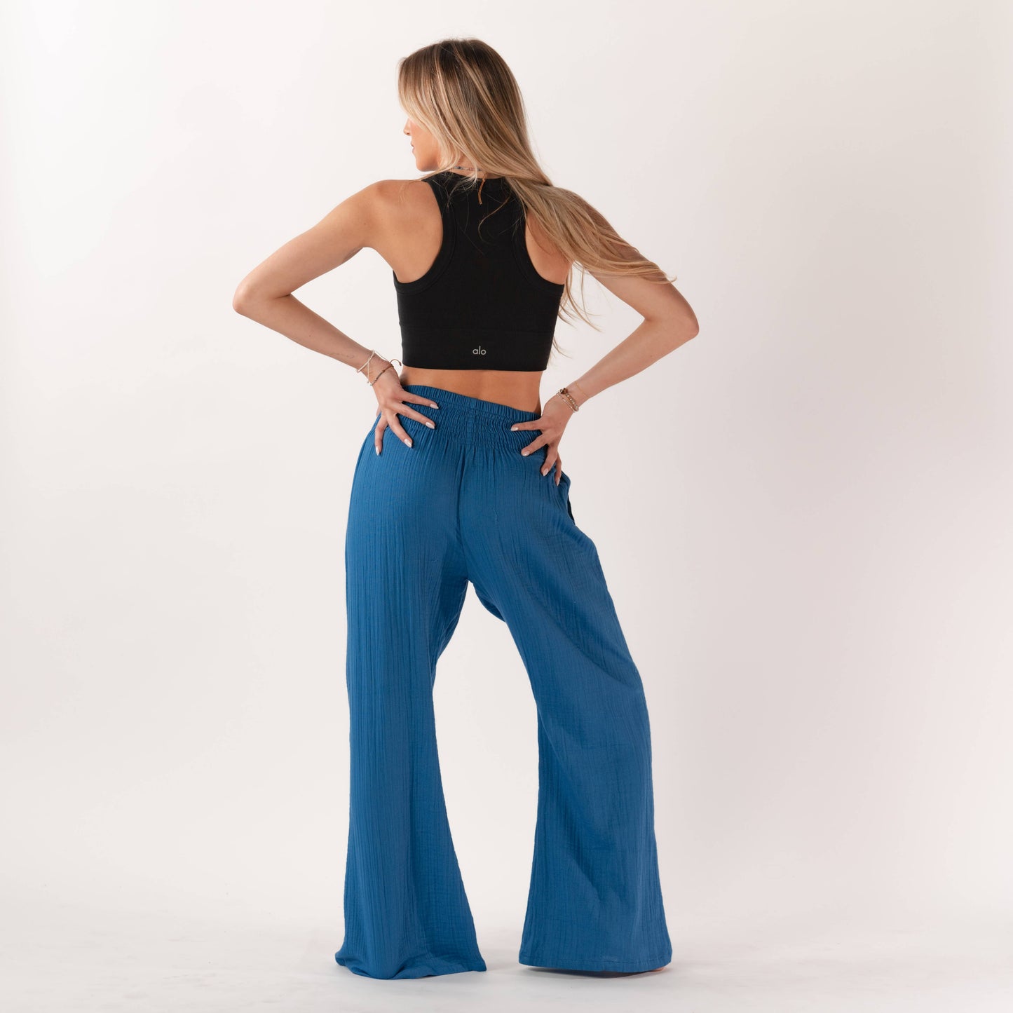 Wide Leg Cotton Pants