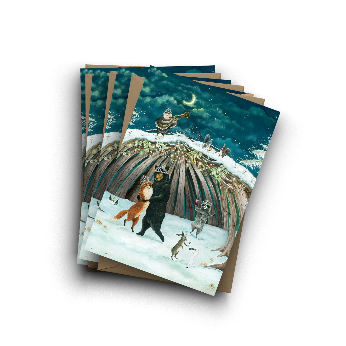 "Yuletide Enchantment" Boxed Holiday Cards / Sets of 6 or 12: Set of 12