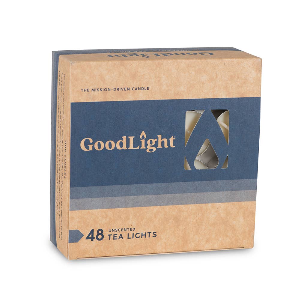 Unscented Tea Light Candles | 48-Count Box