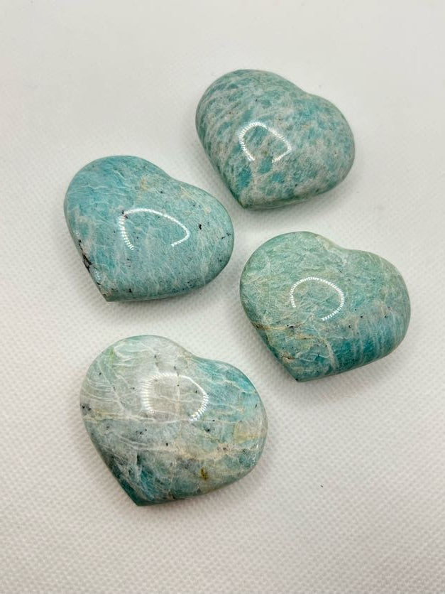 Amazonite Heart Rocks