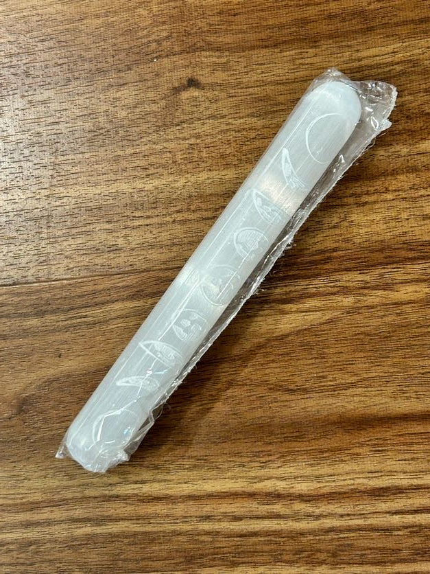 Selenite Moon Phase Massage Wand