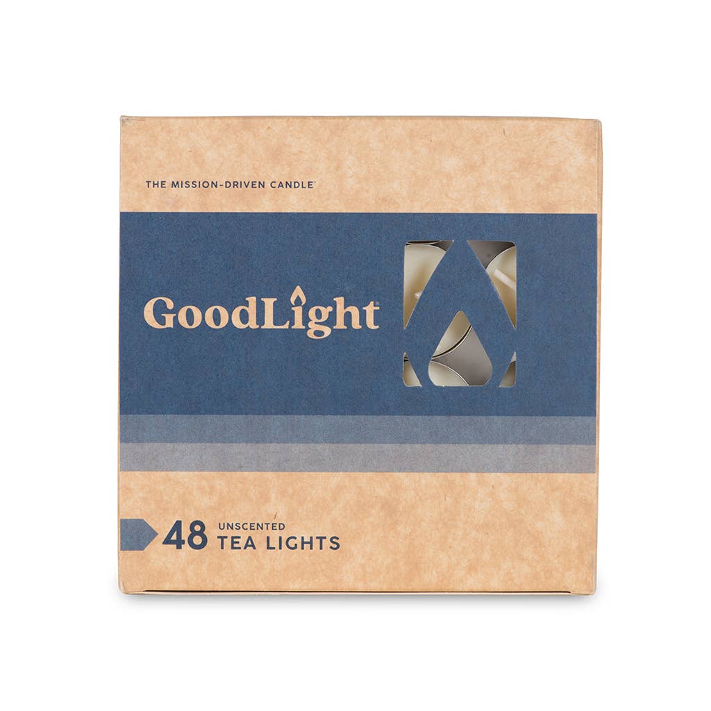 Unscented Tea Light Candles | 48-Count Box