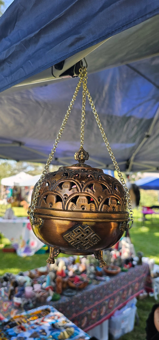 Tibetan hanging Incense Burners Medium